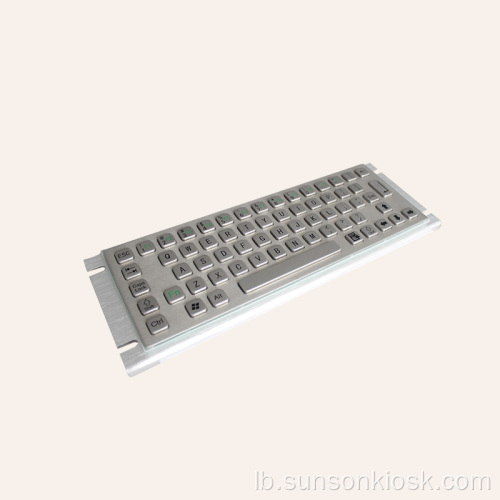 Braille Metalic Keyboard fir Informatiounskiosk